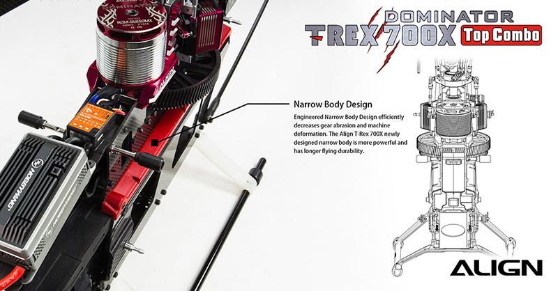 �˾���ũ RH70E35XW [ALIGN] T-Rex700X Dominator TOP Combo 6