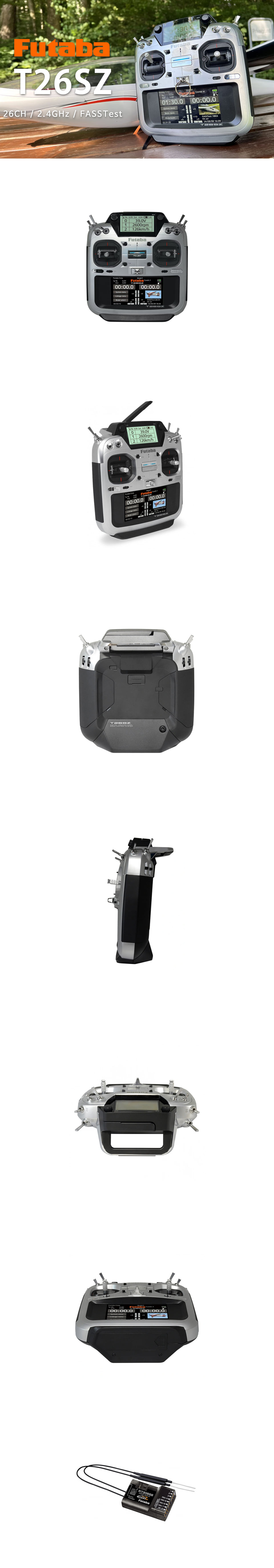 �˾���ũ T26SZ [Futaba] ��Ÿ�� T26SZ 26CH 2.4GHZ �۽ű� R7308SB ���ű����� (��ġ��ũ��/HV/S.Bus2) 1