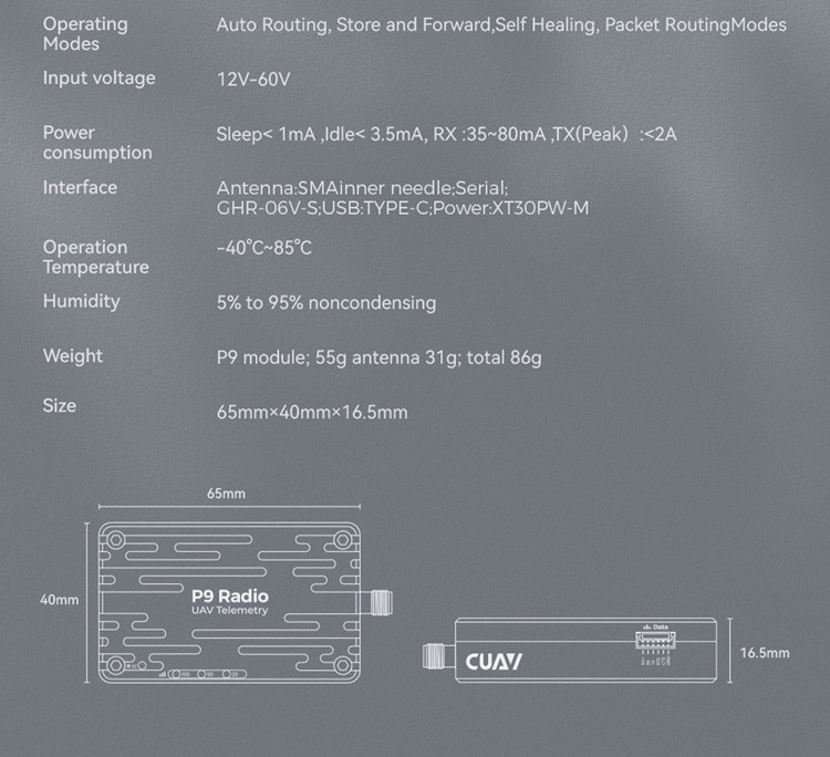 �˾���ũ  [CUAV] �Ƚ�ȣũ P9 �ڷ���Ʈ�� ��� Pixhawk P9 Radio Telemetry 60km - ���Ŵ��� 9