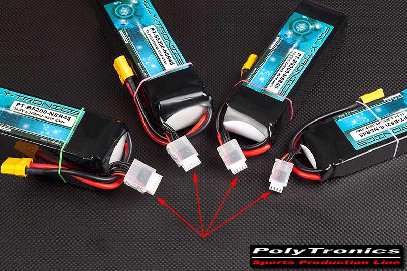 �˾���ũ PT-B900-2S-SP45 PT-B900-SP45 (7.4V, 2S1P, 45C+/JST-XT) ��Ƭ������ ���͸� - JST 4