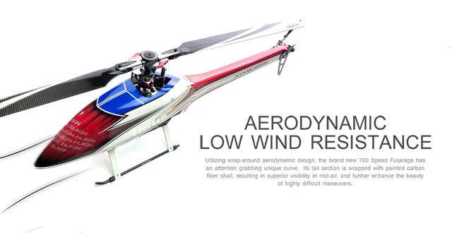 �˾���ũ HF5026T [ALIGN] T-Rex500L Dominator Speed Fuselage(Red&White) 2