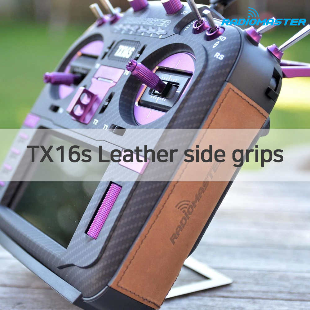 ¾Ë¾¾¹ðÅ© ¶óµð¿À¸¶½ºÅÍ TX16S MK1¿ë Leather Side Grips - ºí·¢ 1
