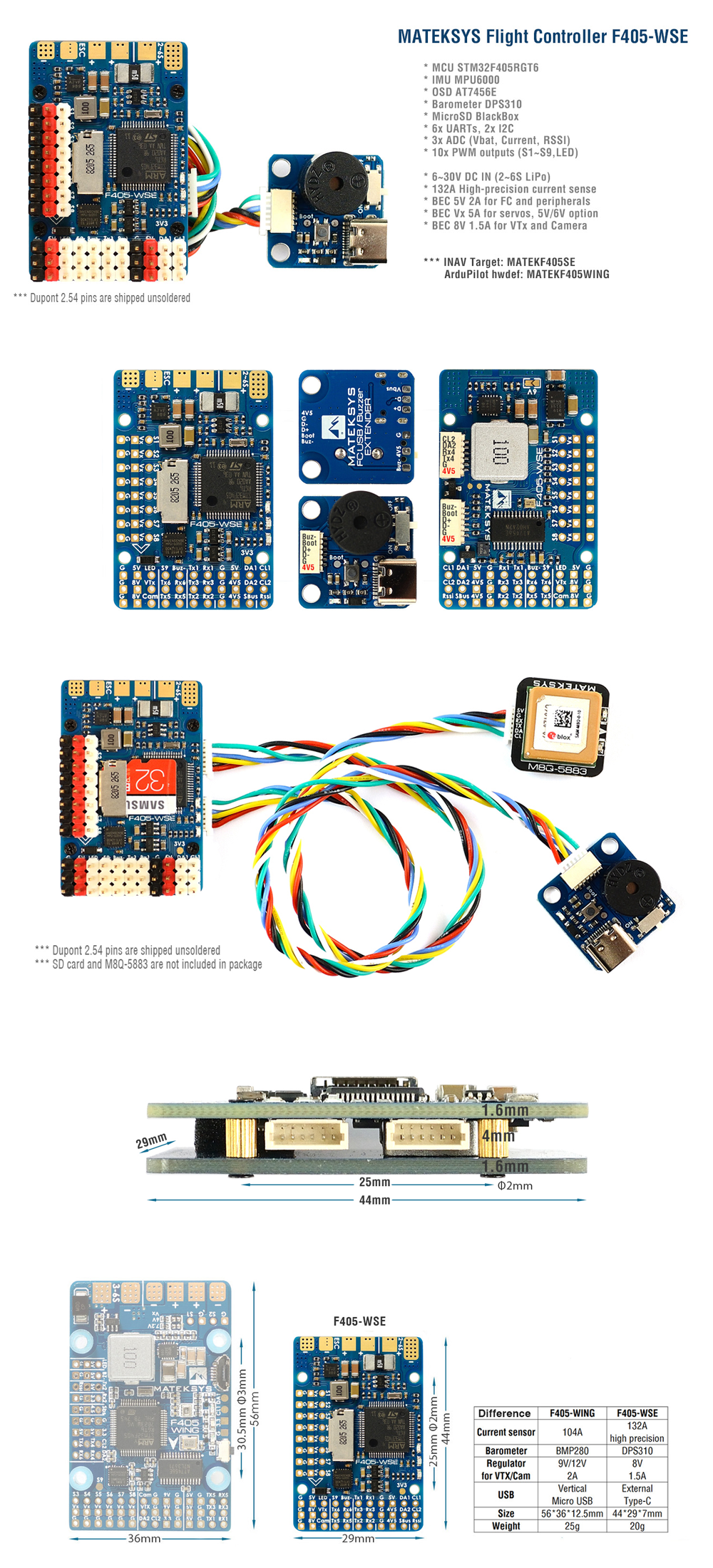 �˾���ũ  Matek ���� F405-WSE �ö���Ʈ ��Ʈ�ѷ� 2