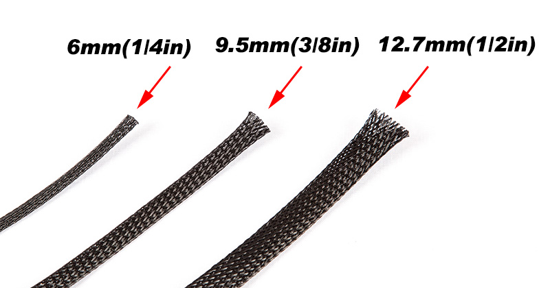¾Ë¾¾¹ðÅ© Mesh_Tube_8F-1 ¿ÍÀÌ¾î ¸Þ½¬ °¡µå Wire Mesh Guard Black 9.5mm (5M) - ¹è¼± Á¤¸®¿ë Æ©ºê 1