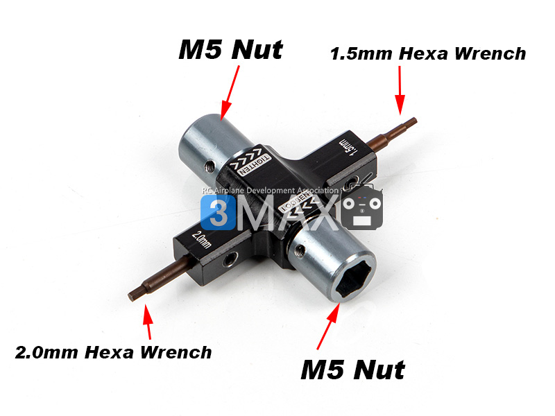 �˾���ũ SREA-342 [TR] M5 Quick Release Wrench Tool 1.5/2.0mm Screwdriver for Prop & Motor 1