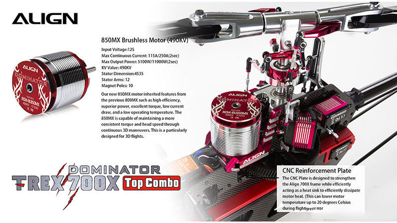 �˾���ũ RH70E35XW [ALIGN] T-Rex700X Dominator TOP Combo 9