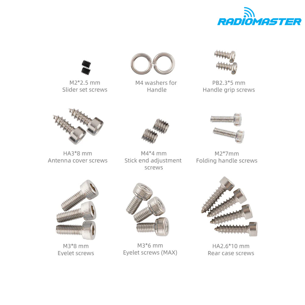 ¾Ë¾¾¹ðÅ© ¶óµð¿À¸¶½ºÅÍ TX16S¿ë External Screw Set 1