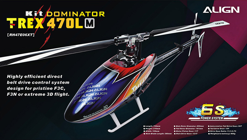 �˾���ũ RH47E06XT [ALIGN] T-Rex470LM DOMINATOR KIT (����, ���ӱ�, ���η��� ����) 1