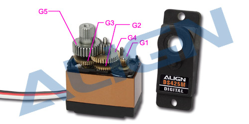 �˾���ũ HSP42501T [ALIGN] DS425M Servo Gear Set 2