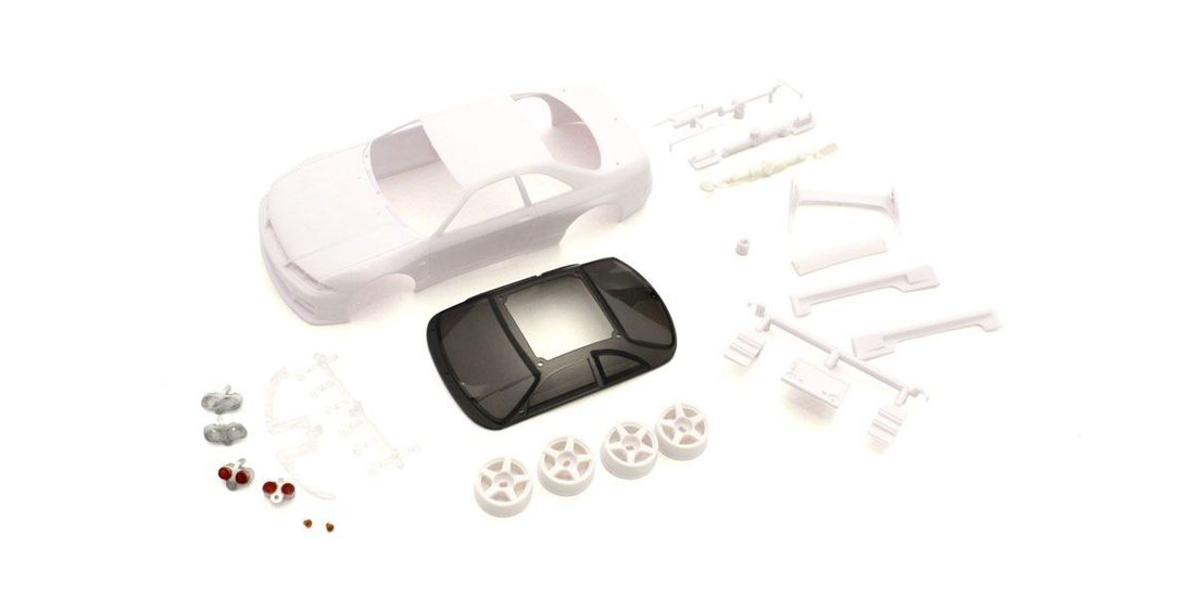 �˾���ũ KYMZN197 [KYOSHO] NISSAN GT-R NISMO R33WhiteBodySetw/Wheel 1