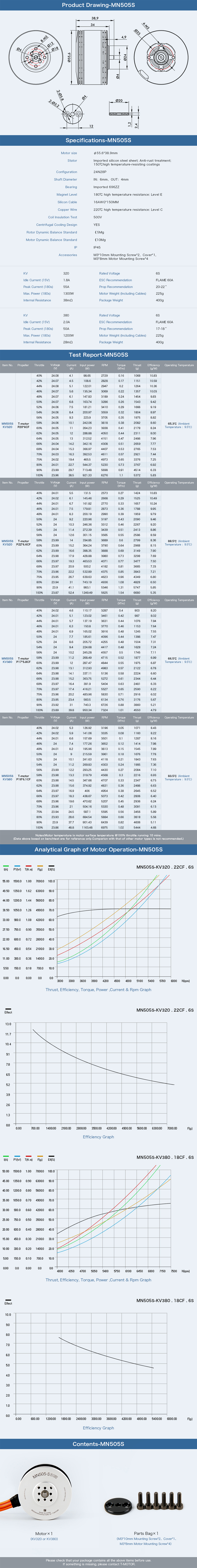 �˾���ũ P0000BGW [T-MOTOR] 505-X 320KV �ϼ�Ʈ (CW/CCW SET) (�����Ǹ�) 4