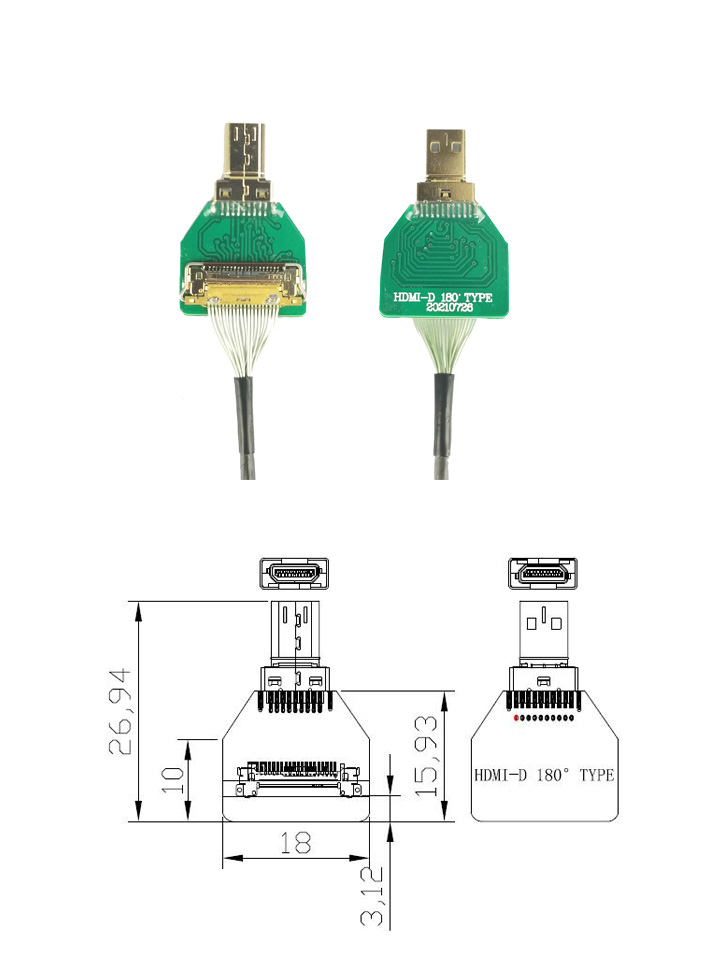 �˾���ũ TL10A11-02 [TR] HDMI ��ȭ�� ���� ���̺� (DIY / ���� / 500mm) 4