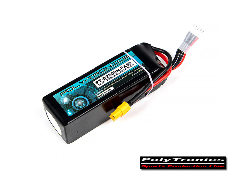 �˾���ũ PT-B2800_FX50_4 PT-B2800N-FX50 (14.8V, 4S1P, 50C+) ��Ƭ������ ���͸� - XT60 2
