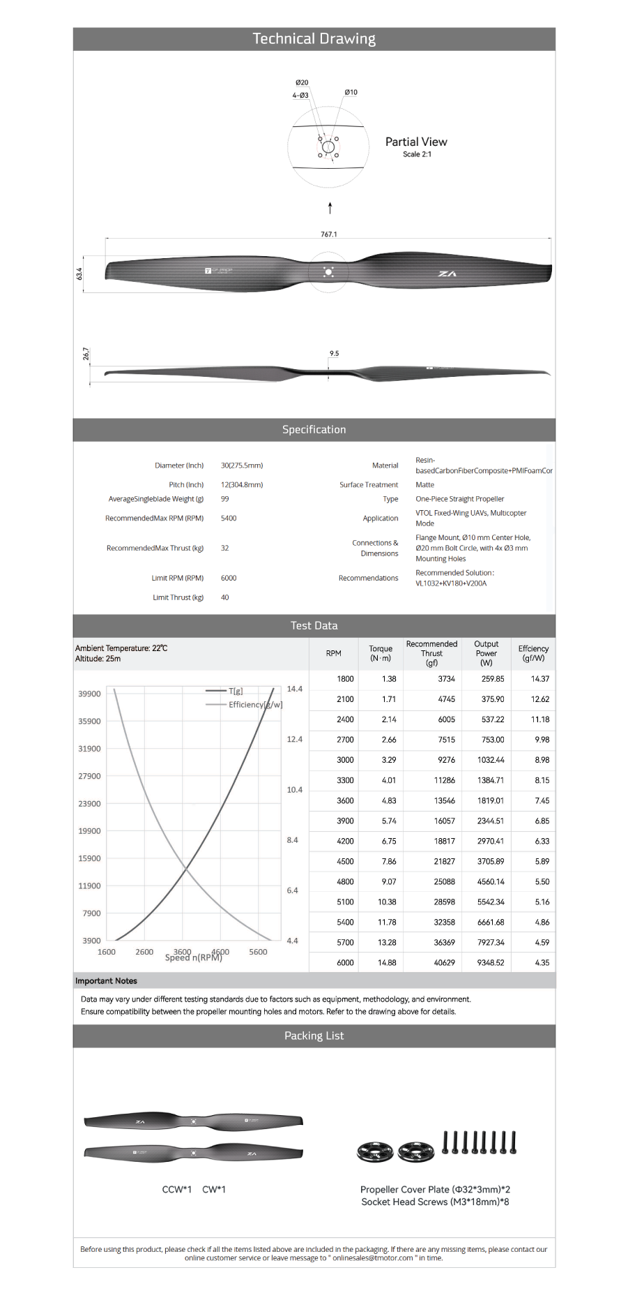 �˾���ũ  [T-MOTOR] VZ30x12 VTOL ���� �����緯 (�����Ǹ�) 4