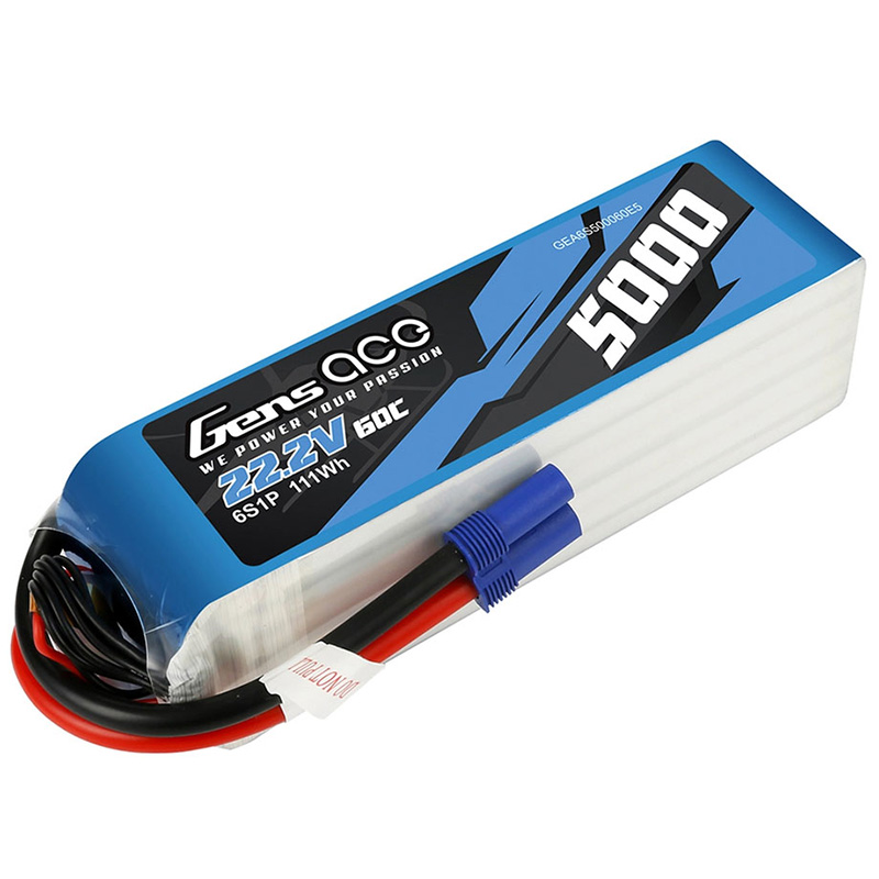 �˾���ũ GA-B-60C-5000-6S1P-EC5 [Gens ace] 22.2V 5000mah 60C ��Ƭ������ ���͸� - EC5 1