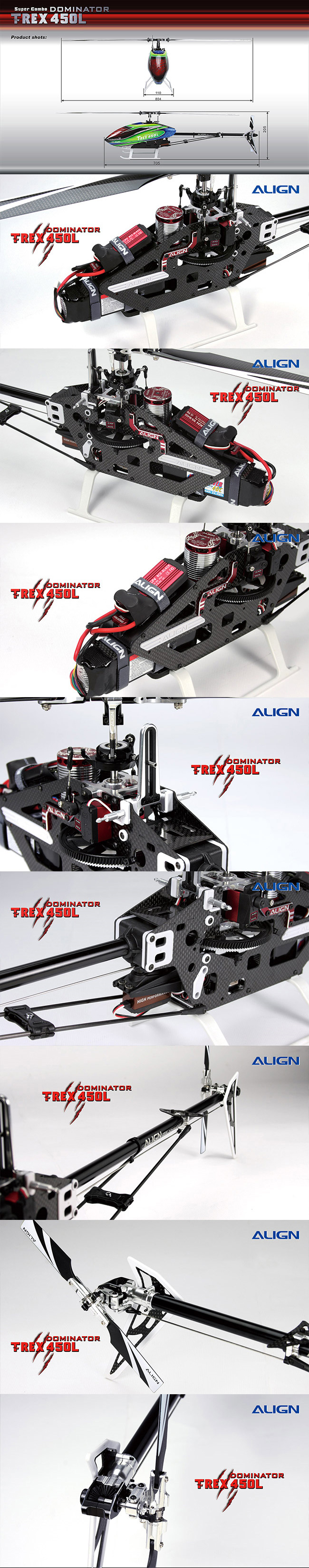 �˾���ũ RH45E23XW [ALIGN] T-Rex450L DOMINATOR Kit (6S Setup) - ����, ���ӱ�, �����̵� ���� ŰƮ 2