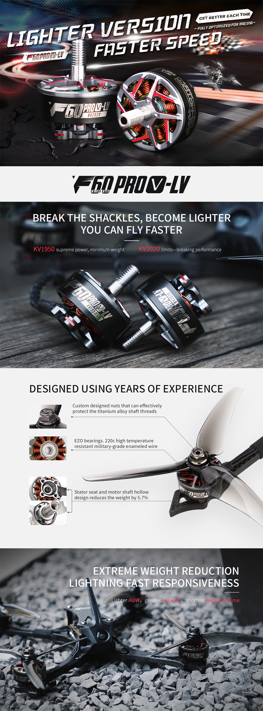 ¾Ë¾¾¹ðÅ© T-motor F60pro V5-LV 2020KV ¸ðÅÍ 1