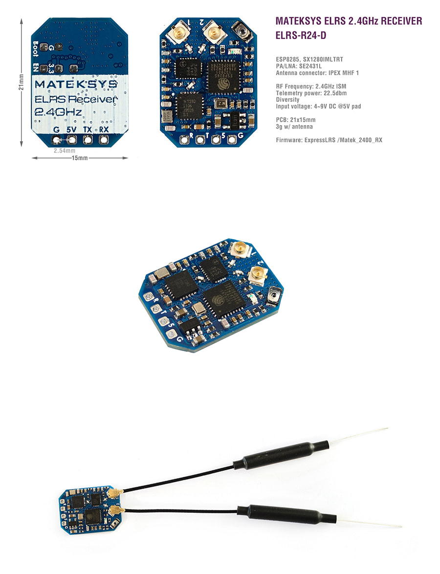 �˾���ũ  [Matek] ���� R24-D ELRS 2.4GHz ���ű� 2