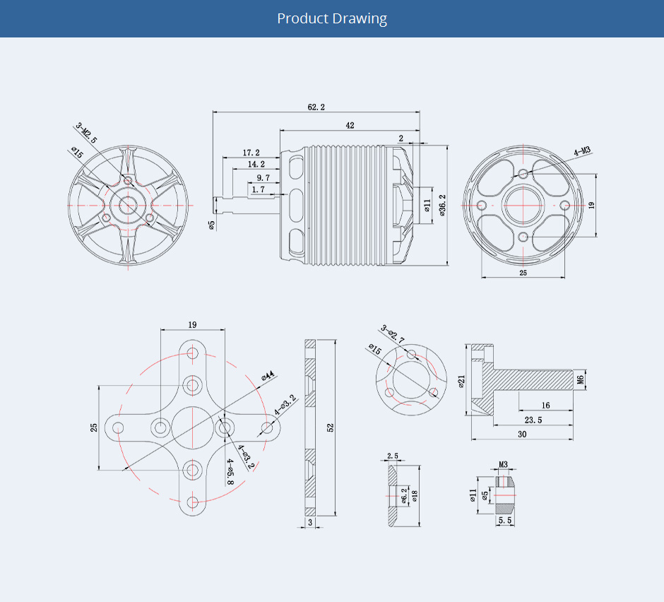 ¾Ë¾¾¹ðÅ© T-motor AS2820 880KV ºê·¯½¬¸®½º ¸ðÅÍ 4