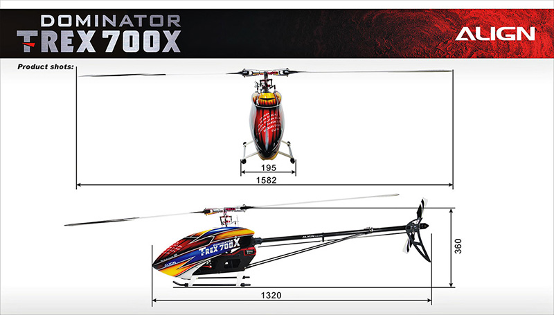�˾���ũ RH70E35XW [ALIGN] T-Rex700X Dominator TOP Combo 3
