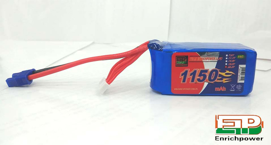 �˾���ũ  [EP POWER] 22.2V 1150mah 55C ��Ƭ������ ���͸� - EC3 1