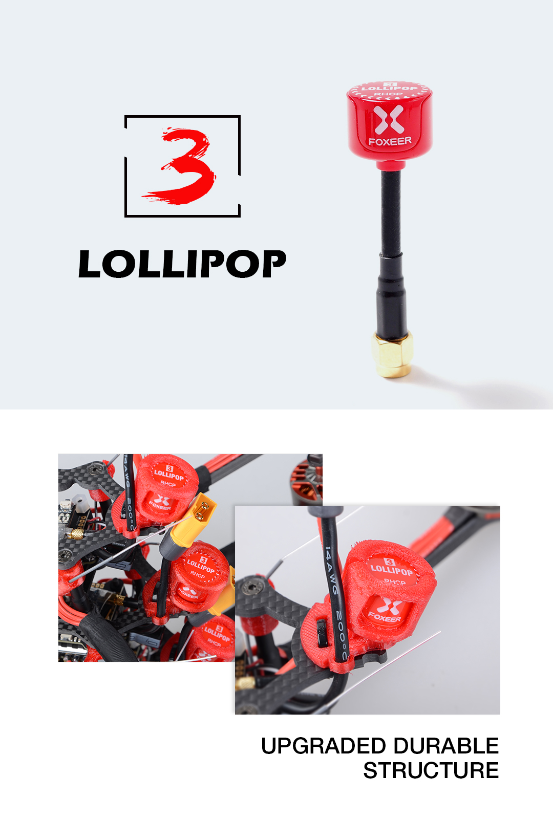 ¾Ë¾¾¹ðÅ© PA1435 Æø½Ã¾î Lollipop3 5.8G RHCP/SMA Antenna (´Üǰ, 1pcs, ·¹µå) 2
