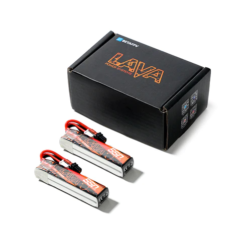 �˾���ũ  [BETAFPV] LAVA 2�� 7.6V 550mAh 75C LiHV ���̺������� ��Ƭ������ ���͸� (2��) - XT30 5