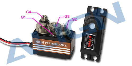 �˾���ũ HSP65502T [ALIGN] DS655 Servo Gear Set 2