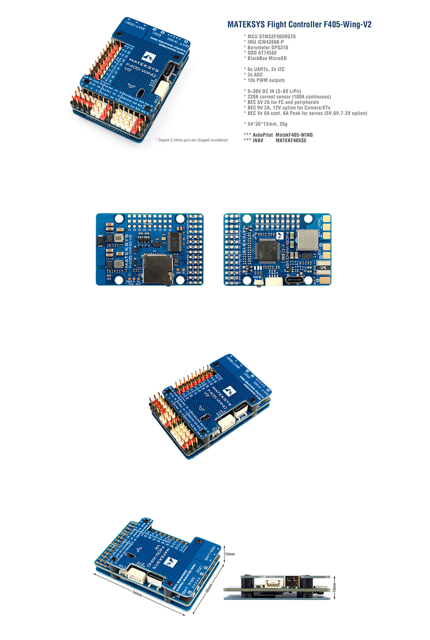 �˾���ũ  ���� F405-WING V2 �ö���Ʈ ��Ʈ�ѷ� 1