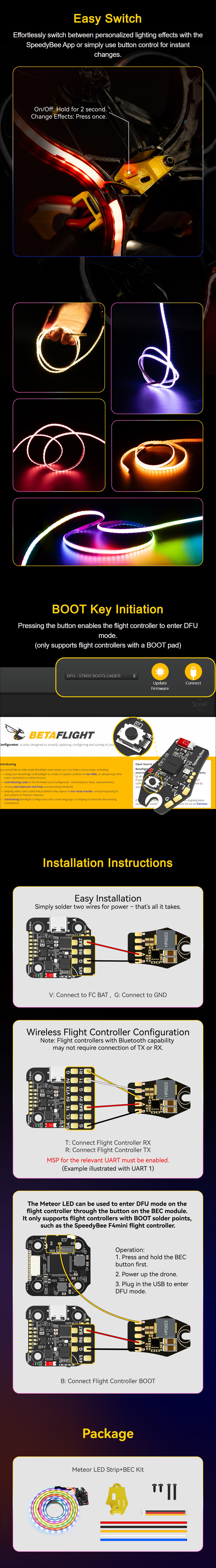 �˾���ũ  SpeedyBee Bee35 Meteor LED 2