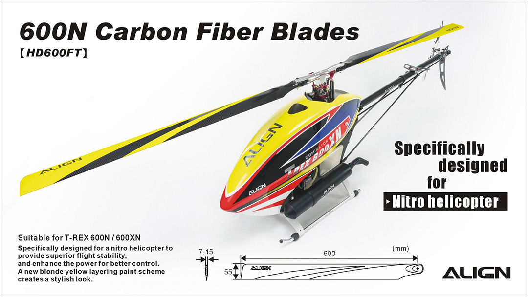 �˾���ũ HQ0700DT [ALIGN] 70 Carbon fiber Tail blade (T-Rex 500 ������ ����) 1