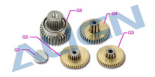 �˾���ũ HSP42501T [ALIGN] DS425M Servo Gear Set 1