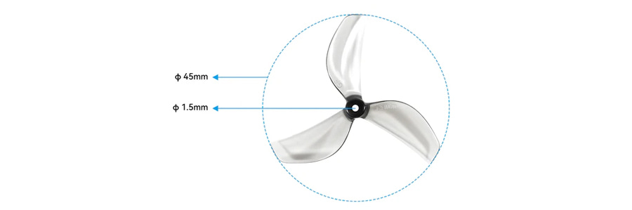 �˾���ũ  GEMFAN 45mm 3�� �����緯 (1���) 3