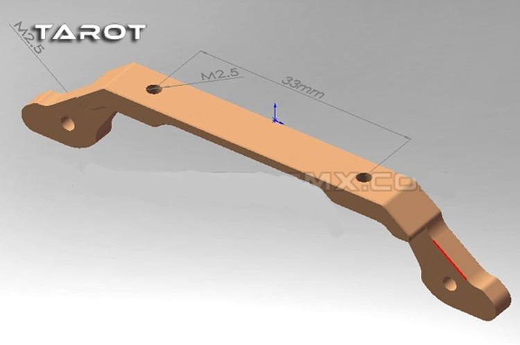�˾���ũ TL2749-02 [TR] F450/550 Landing Skid Mounting Bracket 3