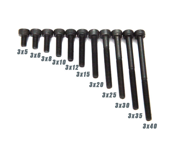 �˾���ũ BU3015 M3 x 18mm Hex Wrench Bolt (10pcs) 1