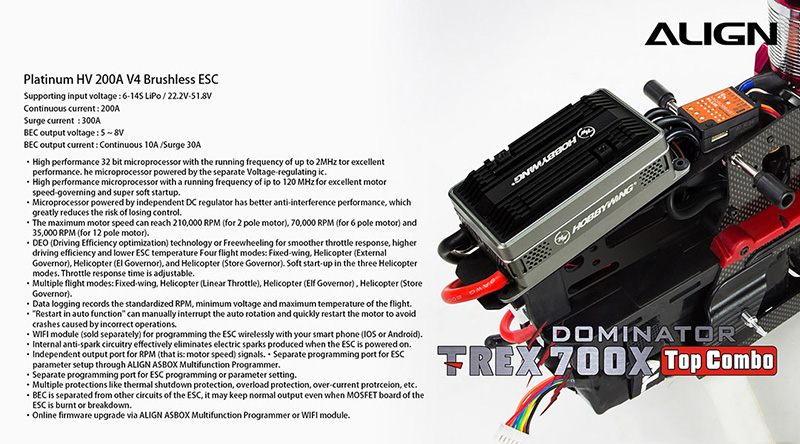 �˾���ũ RH70E35XW [ALIGN] T-Rex700X Dominator TOP Combo 10