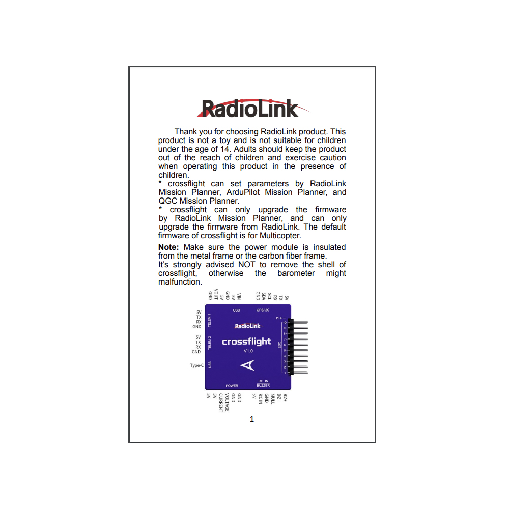 �˾���ũ  [RadioLink] crossflight ������Ʈ�ѷ� + TS100 Mini M10N GPS 32