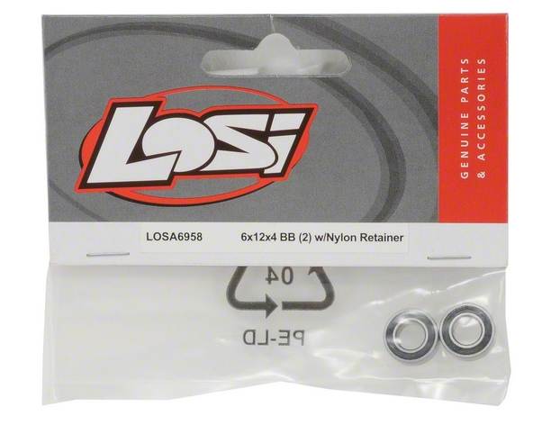 ¾Ë¾¾¹ðÅ© LOSA6958 Team Losi 6x12x4mm Sealed Ball Bearings w/Plastic Retainer (2) 1