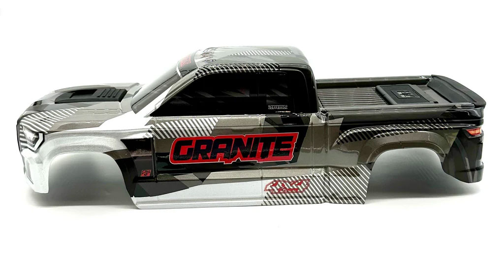 �˾���ũ ARA-1623-B [ARRMA] GRANITE 4x4 223s - Body Shell Gun Metal painted clipless ARA4302V4 3