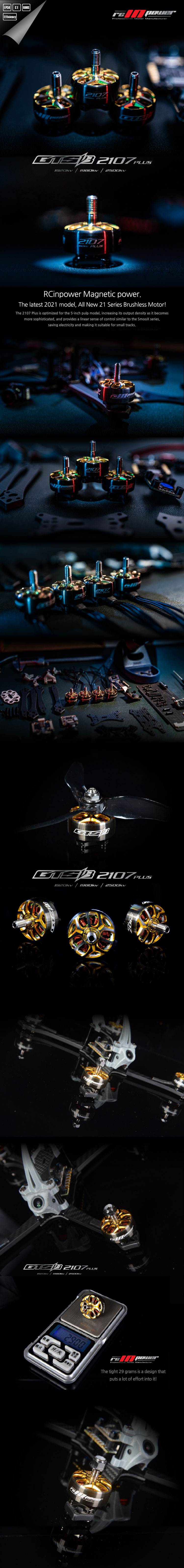 ¾Ë¾¾¹ðÅ© RCINPOWER GTS2107 Plus V3 2080KV ¸ðÅÍ (1pcs) 1