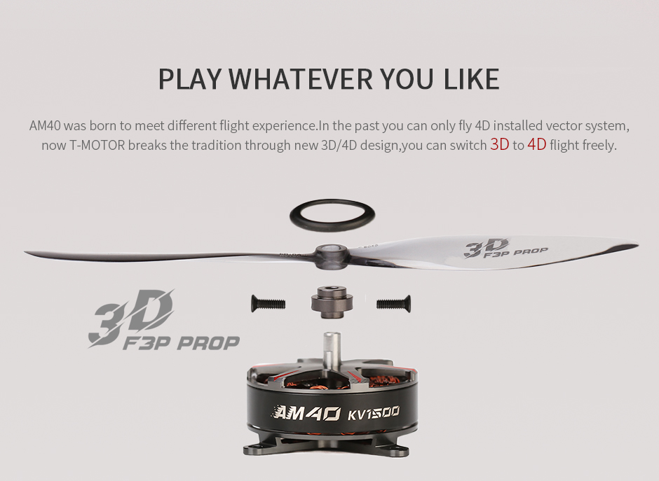 ¾Ë¾¾¹ðÅ© T-motor AM40-3D 1500KV ¸ðÅÍ 5