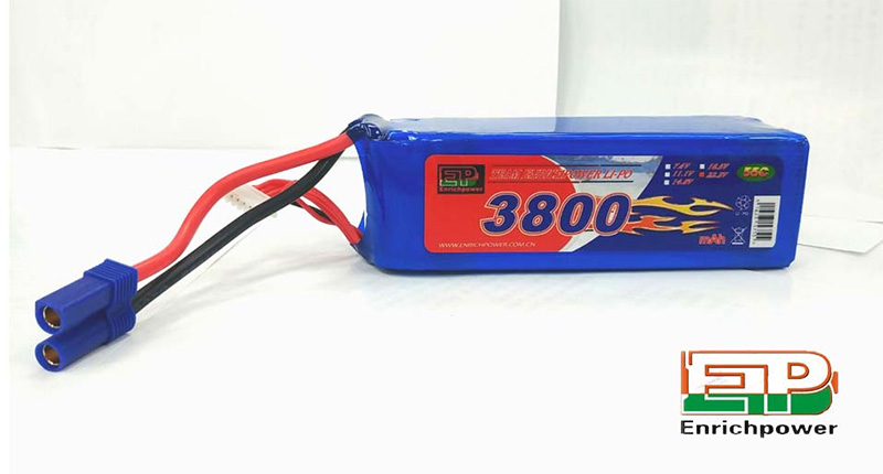 �˾���ũ 3800-55C-6S [EP POWER] 22.2V 3800mah 55C ��Ƭ������ ���͸� - EC5 2