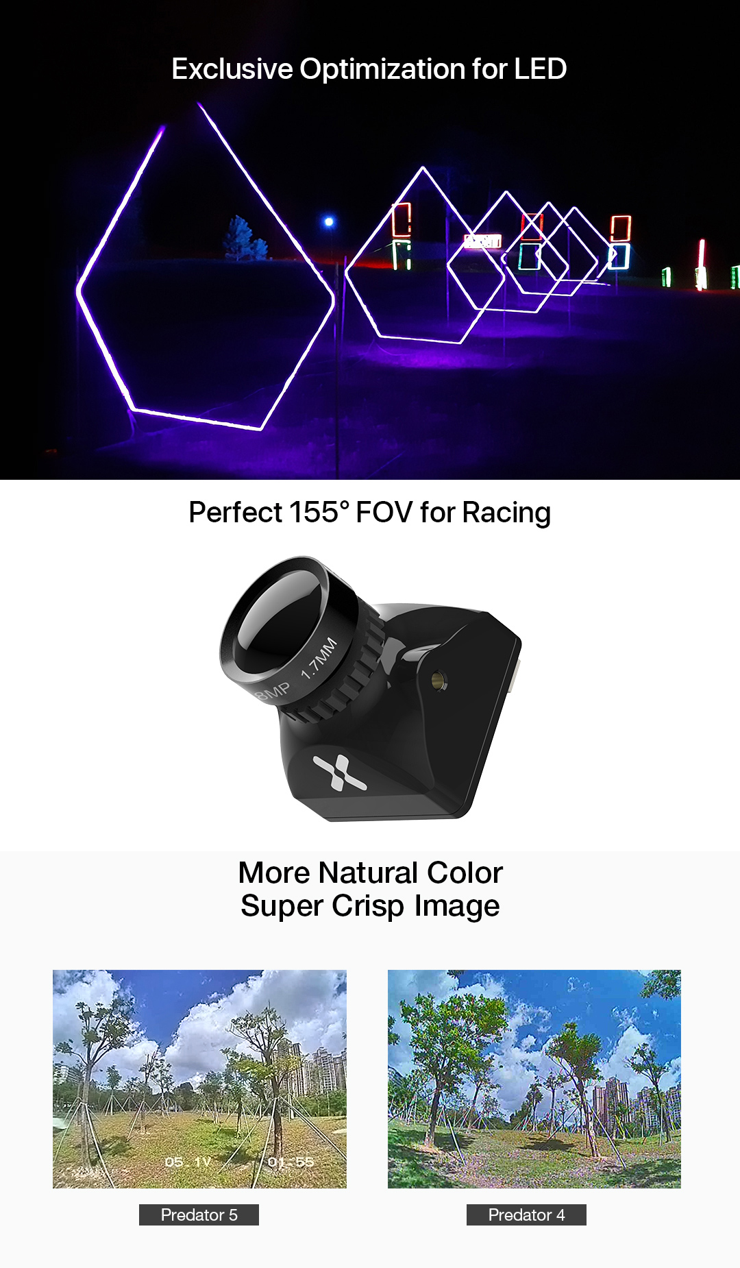 �˾���ũ  [Foxeer] ���þ� �������� ����ũ�� V5 Ǯ���̽� ī�޶� (����, 1.7mm) 2