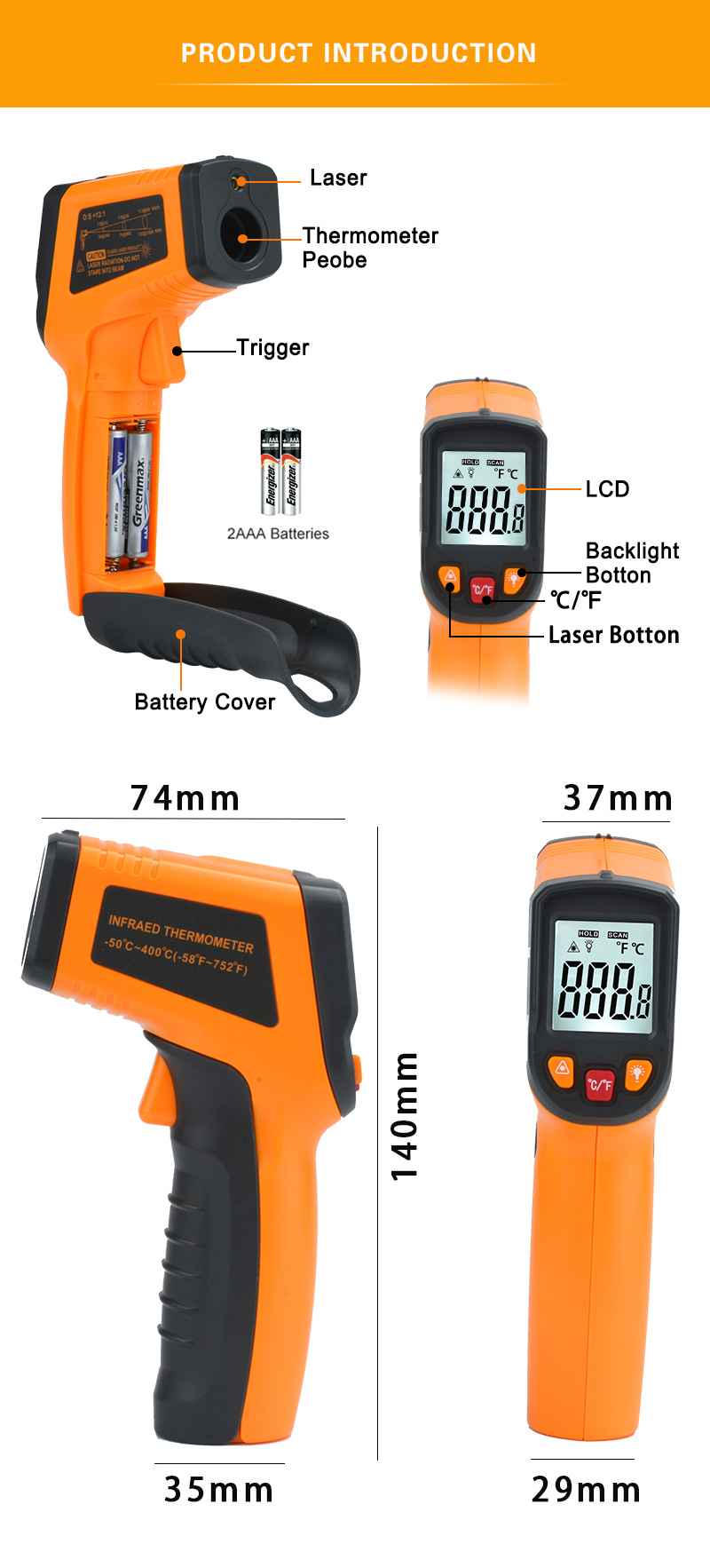 �˾���ũ TR-IR2A [TR] Infrared Thermometer (�����˽� ���ܼ� �µ���) 3