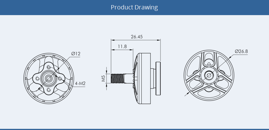 ¾Ë¾¾¹ðÅ© T-motor F2203.5 1500KV ½Ã³×/·Õ·¹ÀÎÁö¿ë ¸ðÅÍ 5