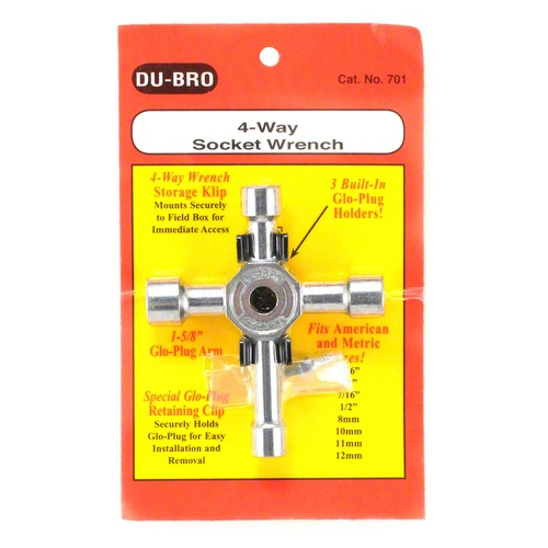 �˾���ũ DUB701 [DUBRO] 4-Way Socket Wrench (5/16, 3/8, 7/16, 1/2, 8mm, 10mm, 11mm, 12mm) 1