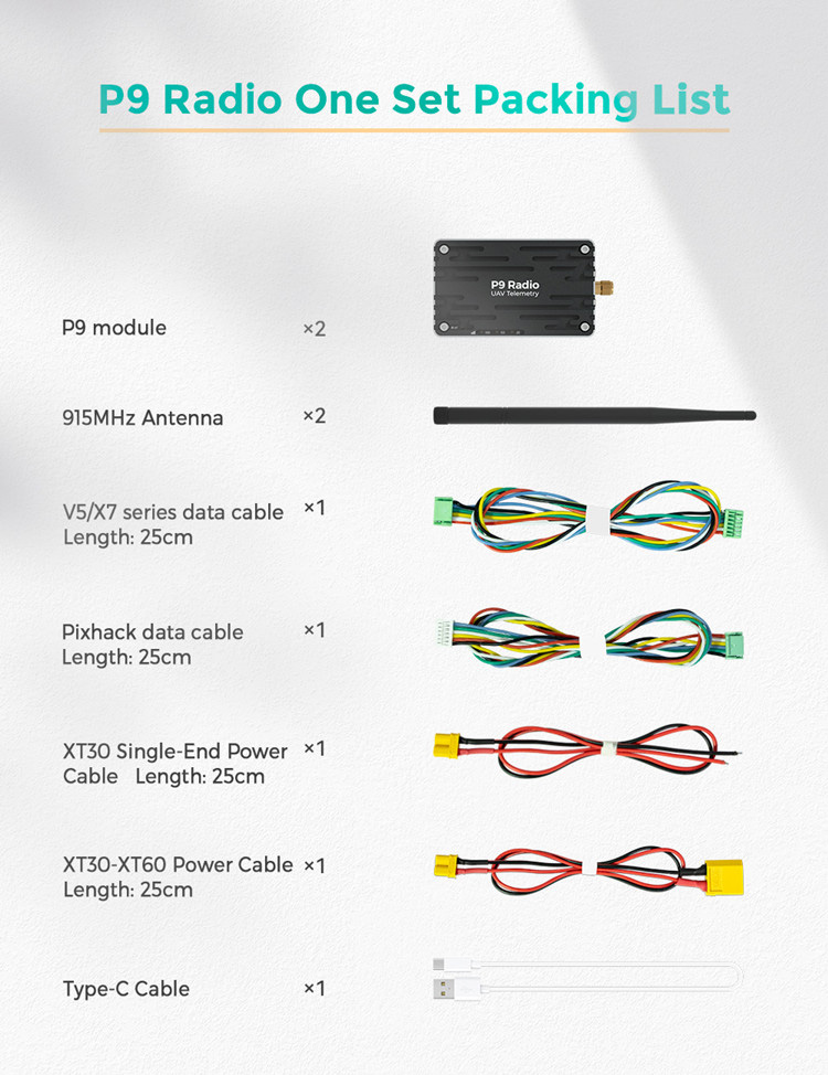 [�˾���ũ]  [CUAV] �Ƚ�ȣũ P9 �ڷ���Ʈ�� ��� Pixhawk P9 Radio Telemetry 60km - ���Ŵ��� 10