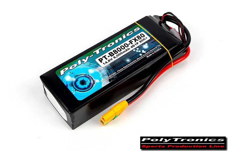 �˾���ũ PT-B8000-FX80_4 PT-B8000-FX80 (14.8V, 4S1P, 80C /JST-XT/XT90S) ��Ƭ������ ���͸� - XT90 ��Ƽ����ũ 2