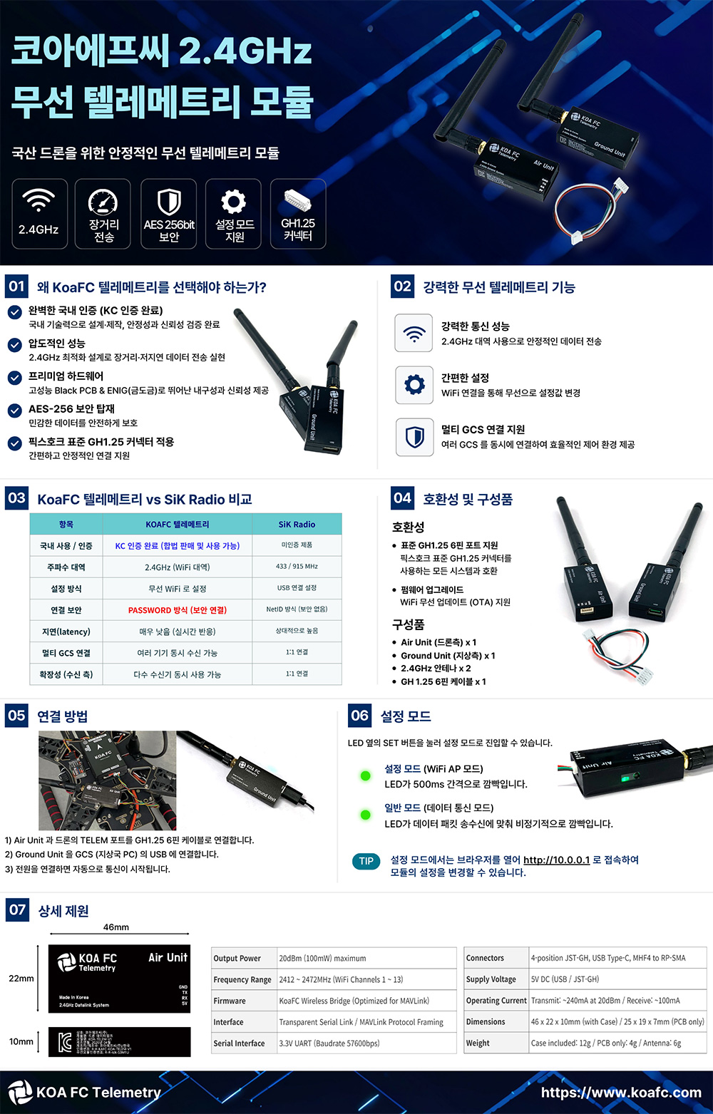 �˾���ũ K-TELEM [KOAFC] �ھƿ����� �Ƚ�ȣũ 2.4GHz �ڷ���Ʈ�� ��� (KC ���� / ����) 1