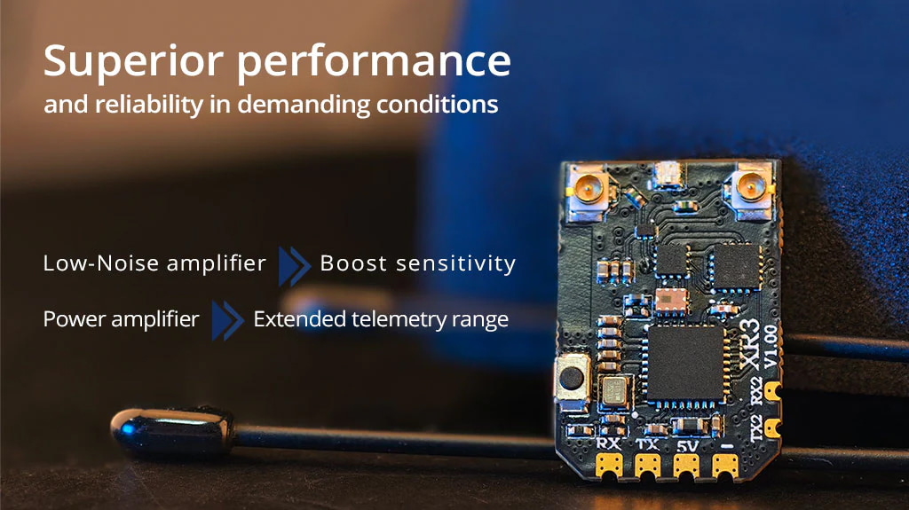 ¾Ë¾¾¹ðÅ© ¶óµð¿À¸¶½ºÅÍ XR3 ELRS Dual-Band ´ÙÀ̹ö½ÃƼ ³ª³ë ¼ö½Å±â 3